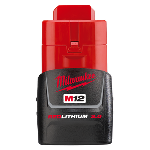 Milwaukee M12B3 M12 3.0Ah REDLITHIUM-ION™ Compact Battery